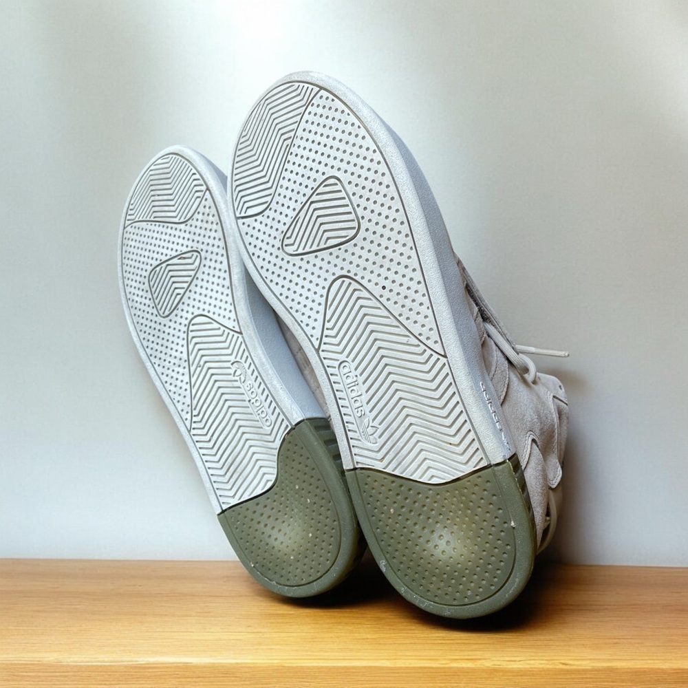 ADIDAS TUBULAR INVADER STRAP SNEAKER Neutral Color High Top Size 8  Like New - Picture 6 of 13